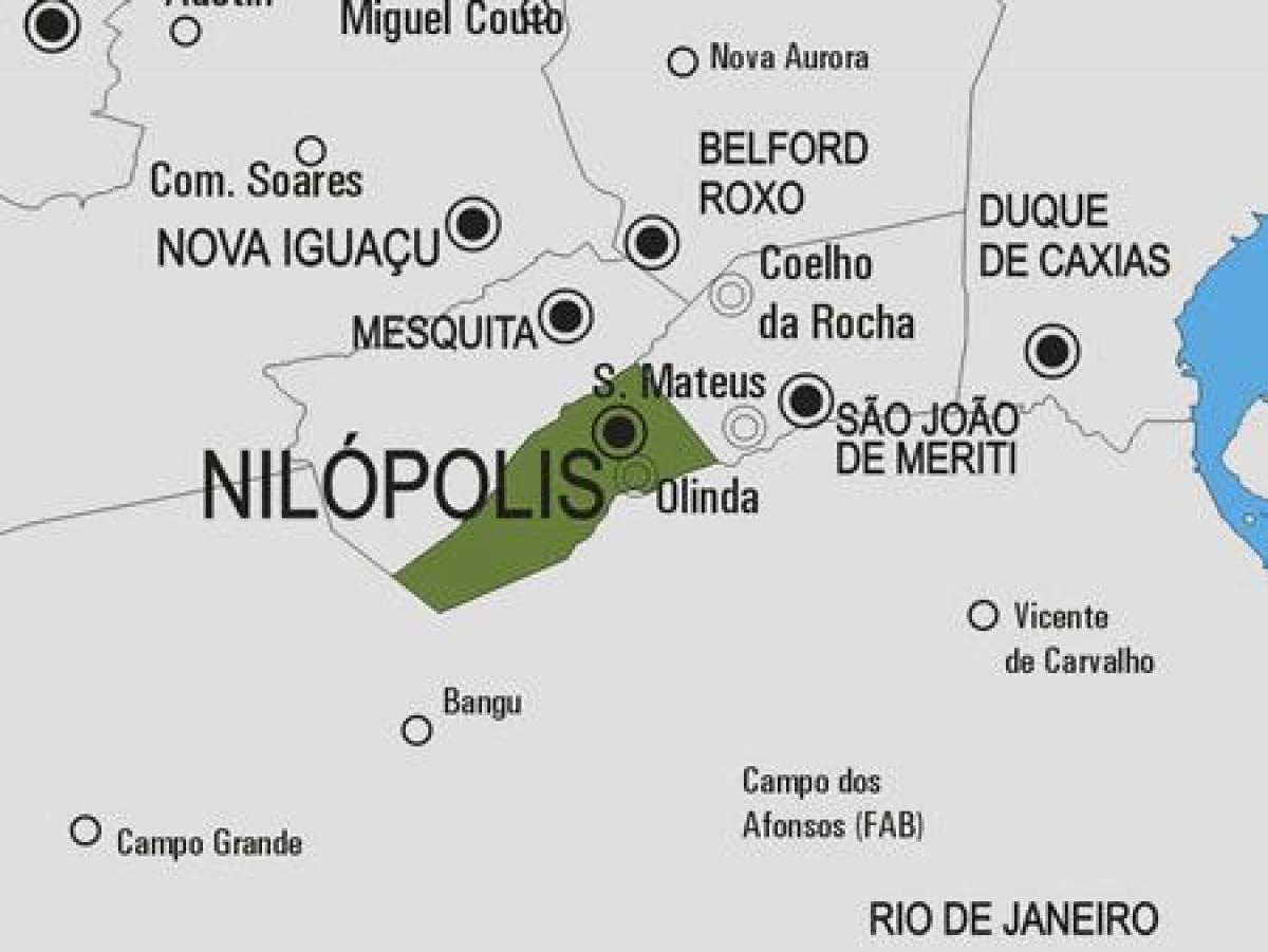 Bản đồ của Nilópolis phố