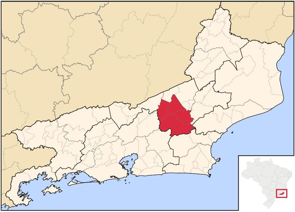Bản đồ của Nova Friburgo