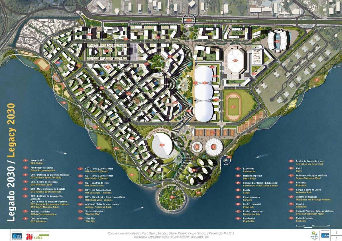 Bản đồ của Olympic park di sản
