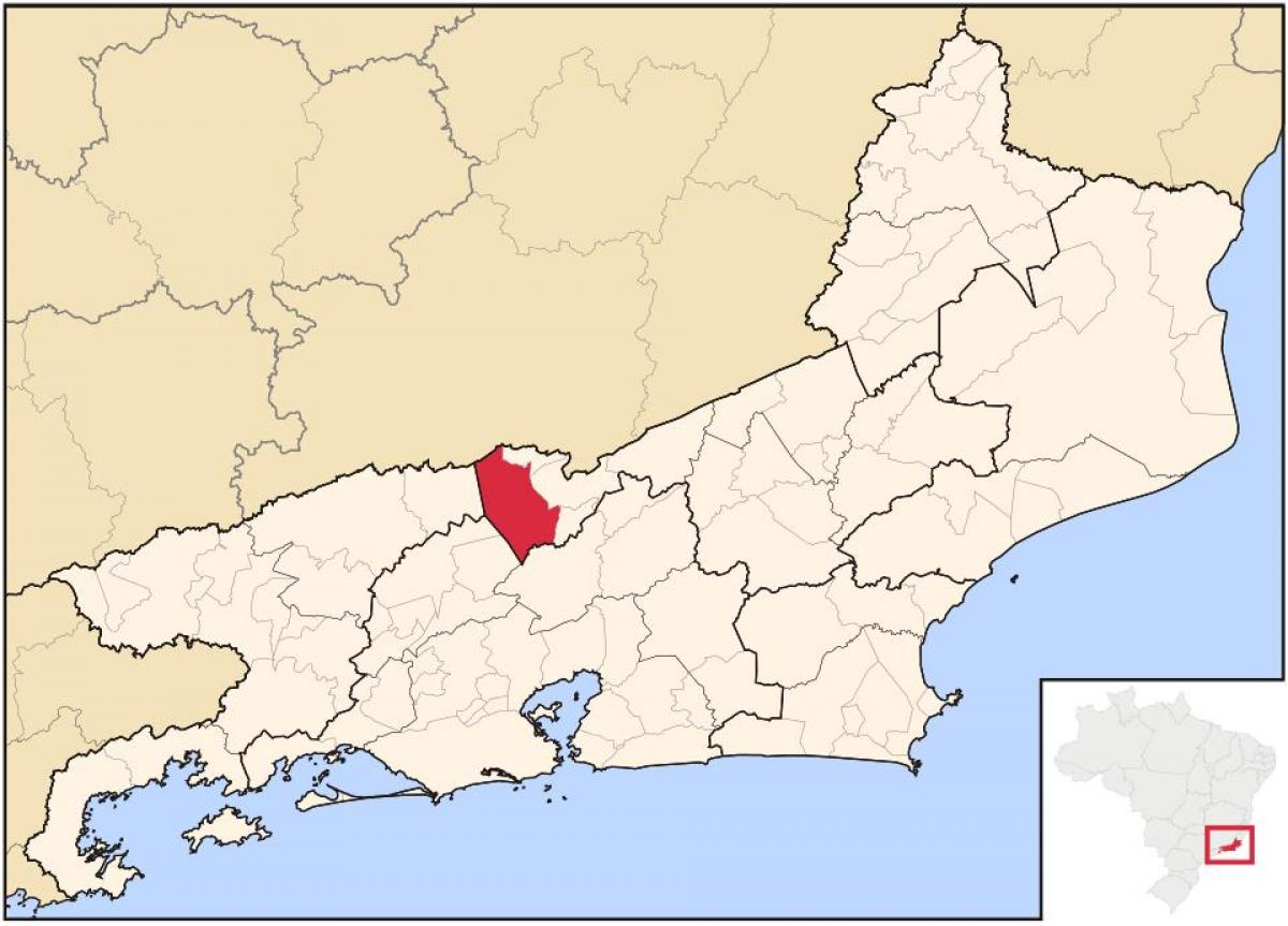Bản đồ của Paraíba làm Sul