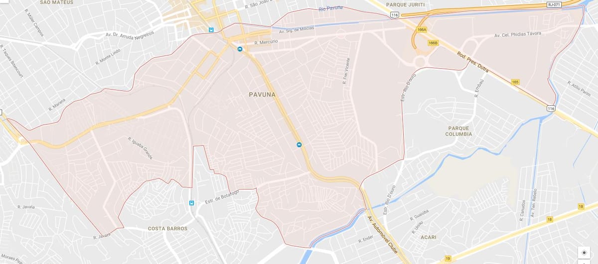 Bản đồ của Pavuna
