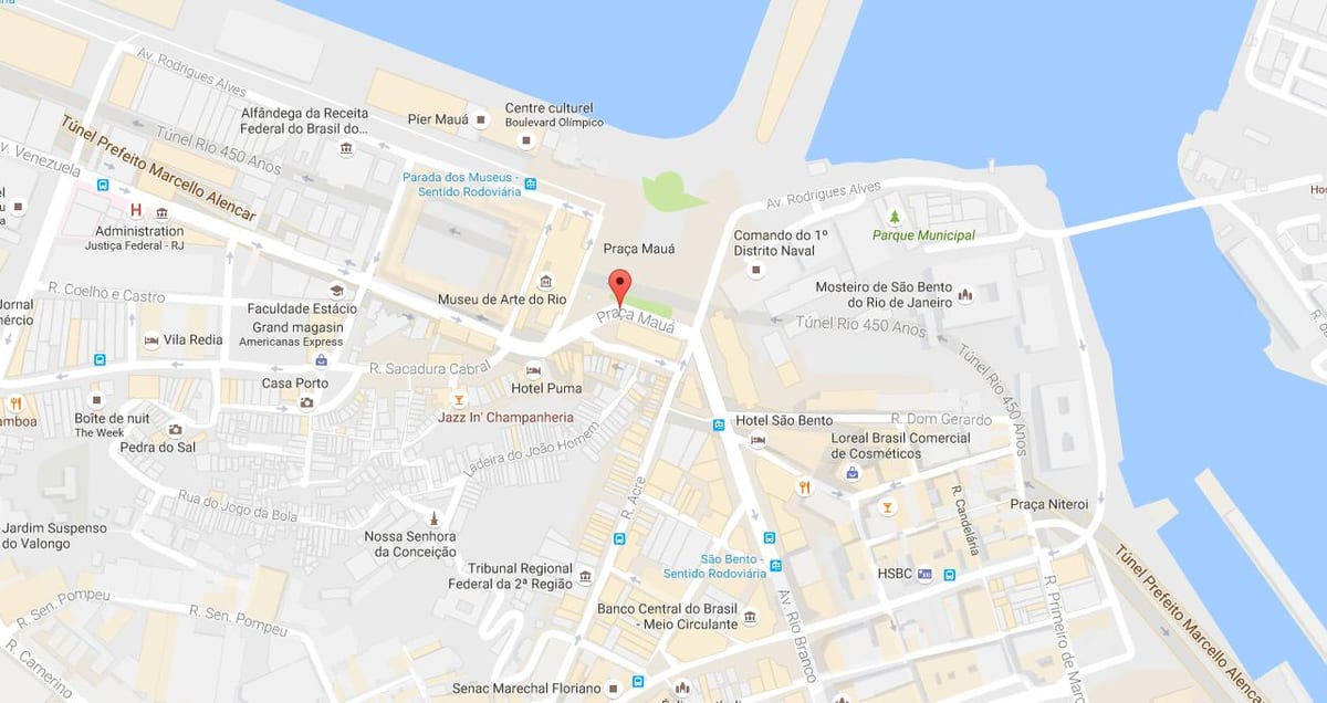 Bản đồ của Praça Mauá