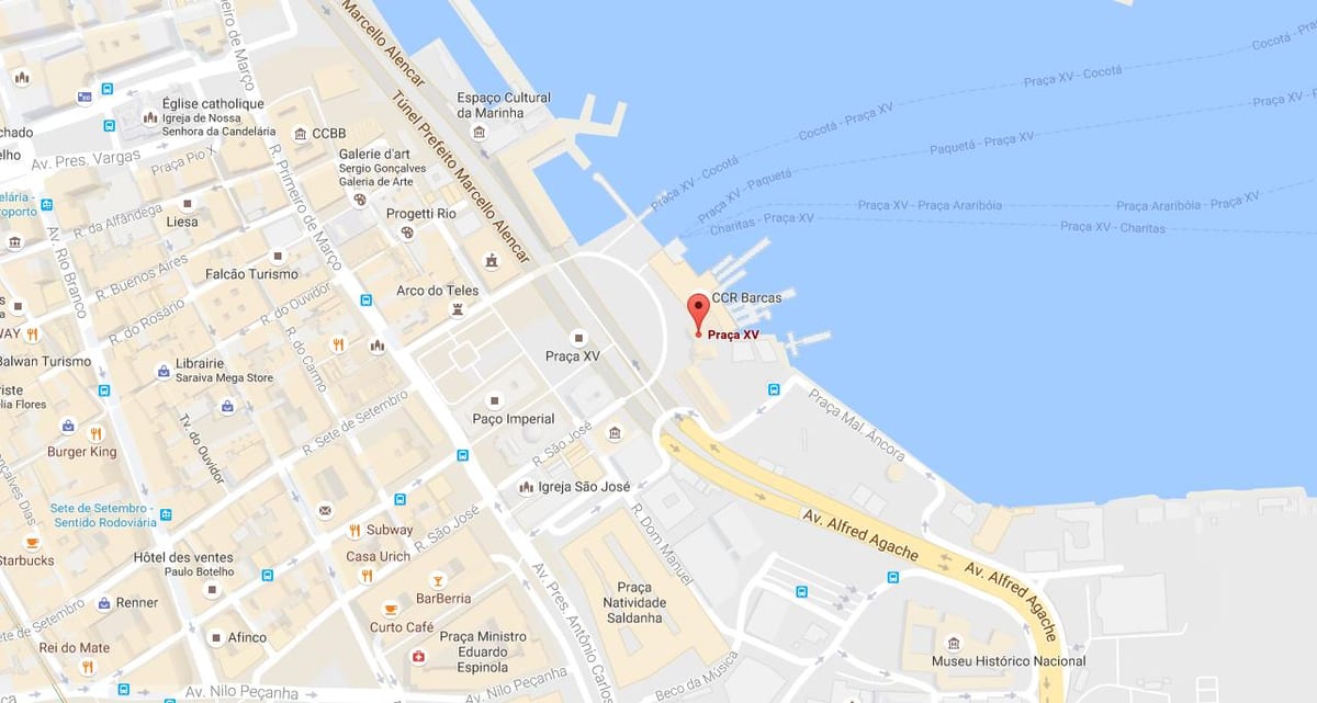 Bản đồ của Praça Quinze