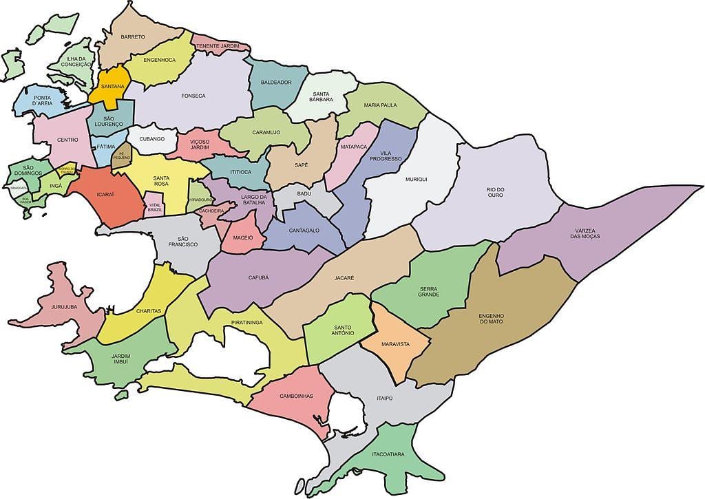 Bản đồ của Quartiers một sân golf