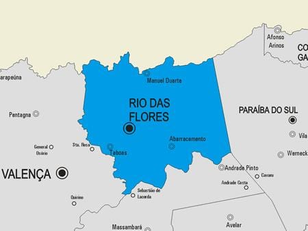 Bản đồ của Rio das Ostras phố