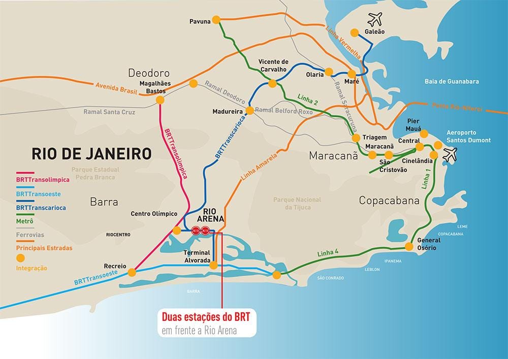 Bản đồ của Rio Trường vị trí