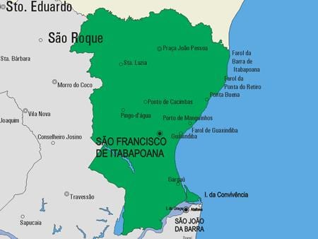 Bản đồ của São Fidélis phố
