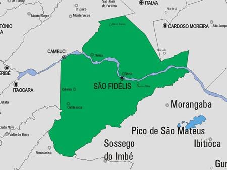 Bản đồ của São Francisco de Itabapoana phố