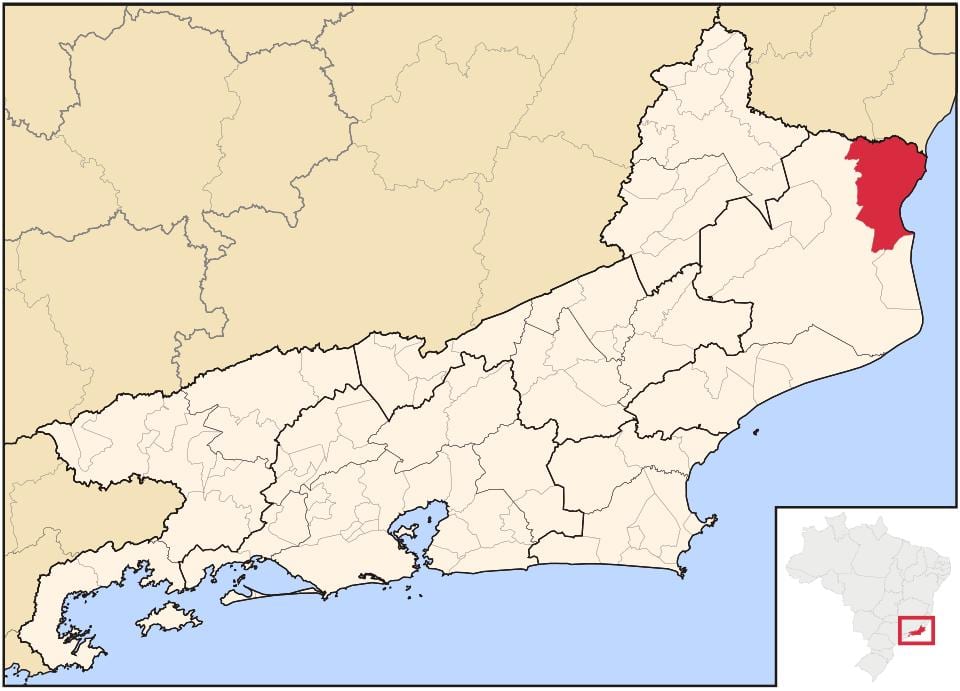 Bản đồ của São Francisco de Itabapoana