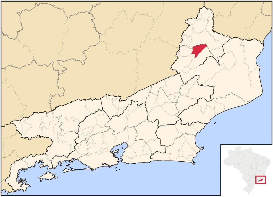Bản đồ của São José de Ubá