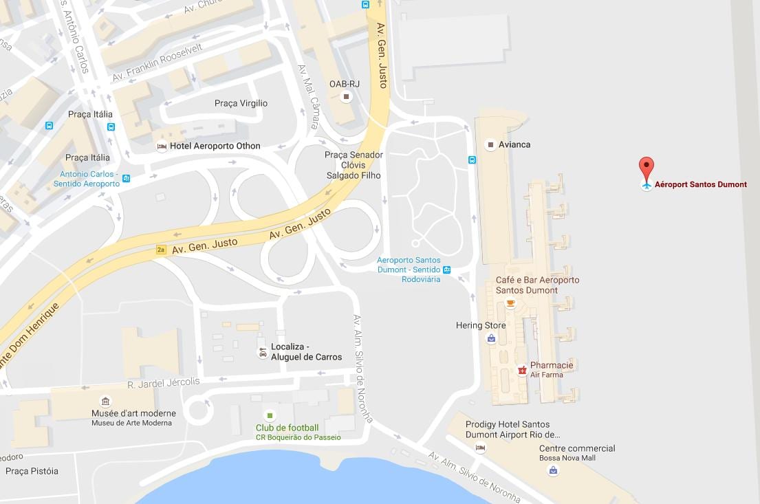 Bản đồ của Santos Dumont