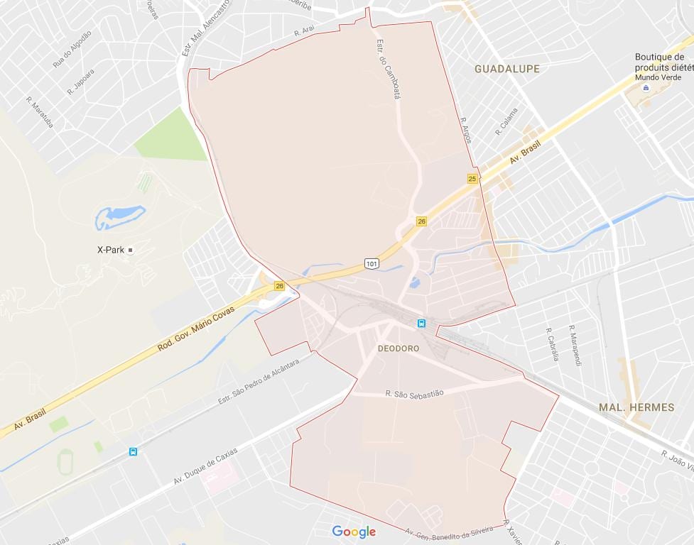 Bản đồ của Teodoro