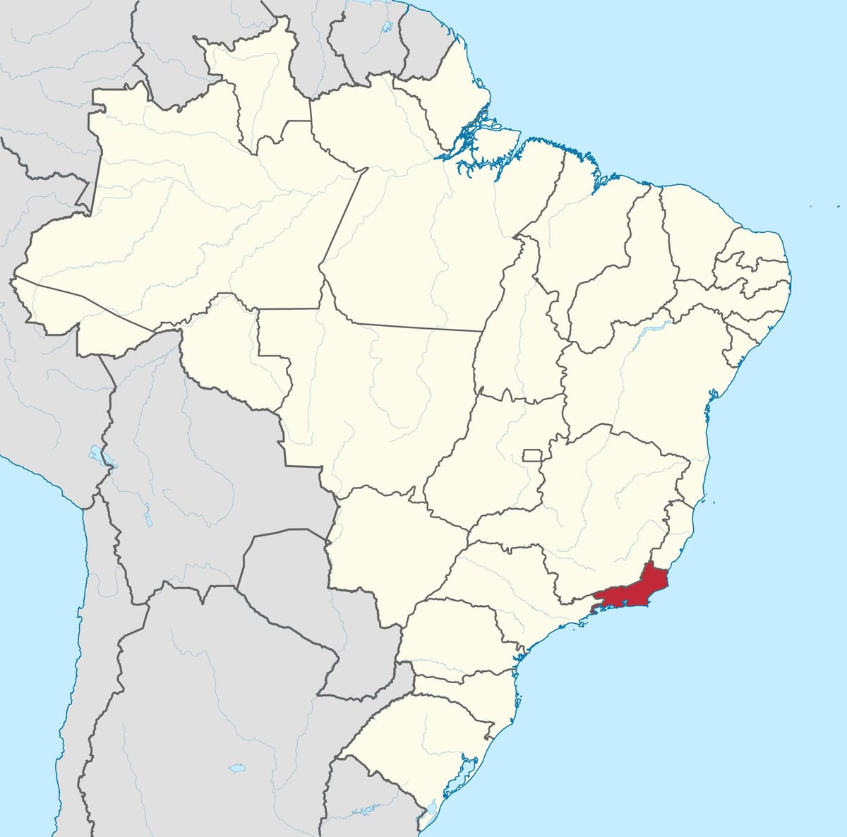Bản đồ của Bang Rio de Janeiro