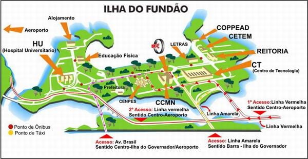 Bản đồ của UFRJ