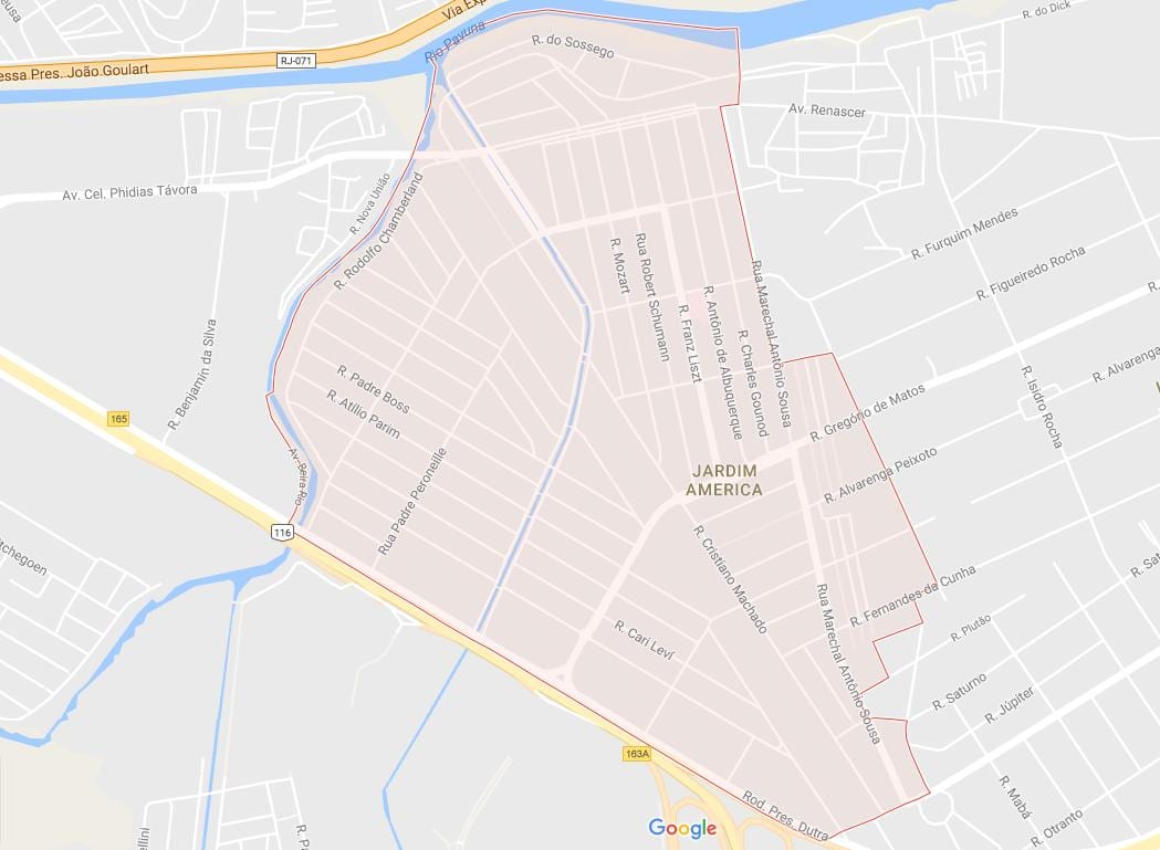 Bản đồ của Vườn Mỹ