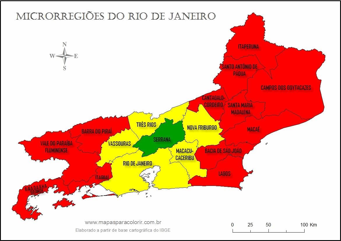 Bản đồ của vi khu vực Rio de Janeiro