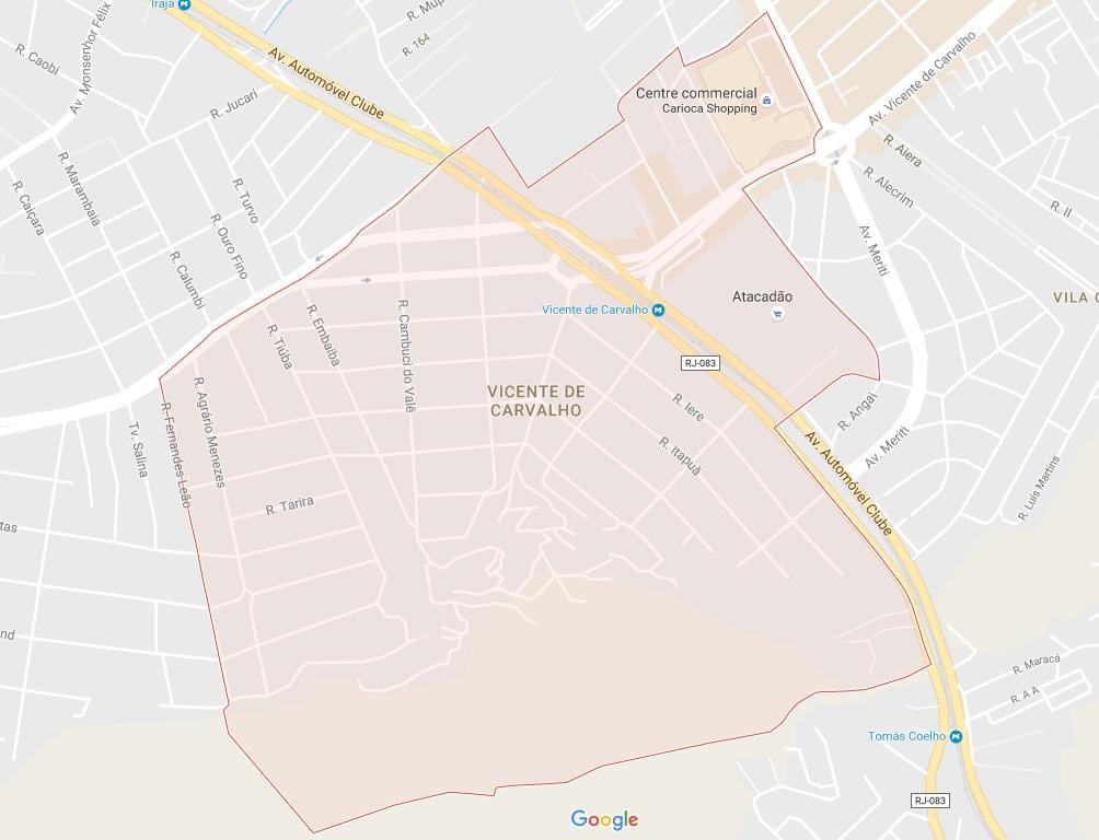Bản đồ của Vicente de Carvalho