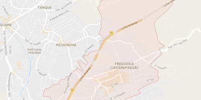 Bản đồ của ứng dụng Jacarepaguá