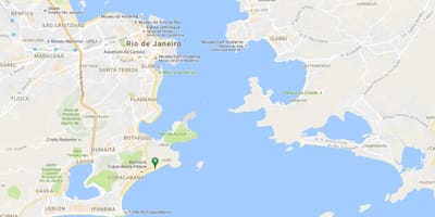 Bản đồ của bãi biển Copacabana