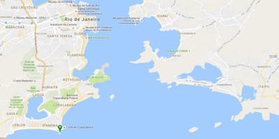 Bản đồ của bãi biển Diabo