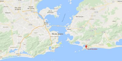 Bản đồ của bãi biển Itacoatiara