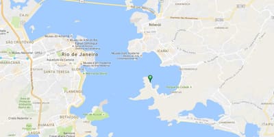 Bản đồ của bãi biển Jurujuba