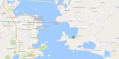 Bản đồ của bãi biển Samanguaia