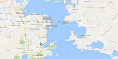 Bản đồ của bãi biển Santos