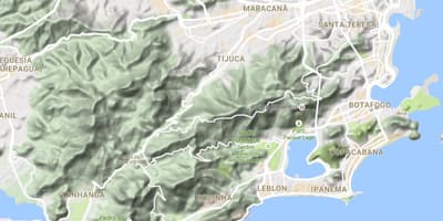 Bản đồ cứu trợ, Rio de Janeiro