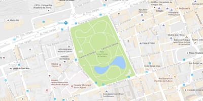 Bản đồ của Campo de Santana park