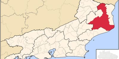 Bản đồ của Campos dos Goytacazes