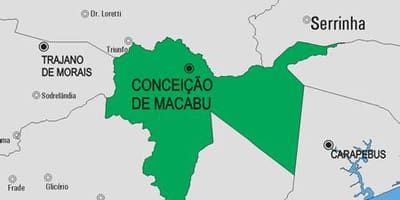 Bản đồ của Conceição de Macabu phố