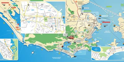 Bản đồ của di tích Rio de Janeiro