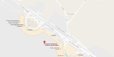 Bản đồ của Galeão sân bay