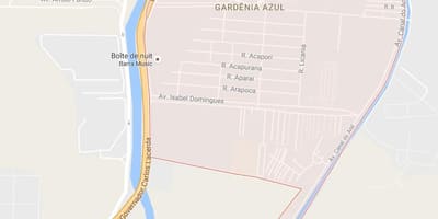 Bản đồ của Gardênia màu Xanh