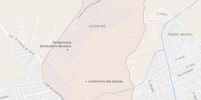Bản đồ của Gericinó