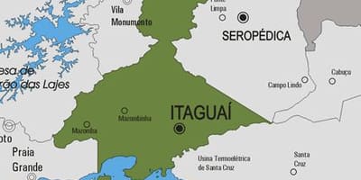 Bản đồ của Itaguaí phố
