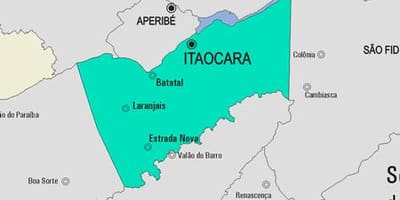 Bản đồ của Itaocara phố