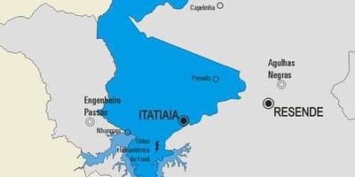 Bản đồ của Itatiaia phố
