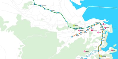 Bản đồ của metro Rio de Janeiro
