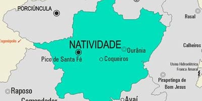Bản đồ của Natividade phố