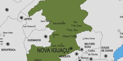 Bản đồ của Nova Hưởng thành phố