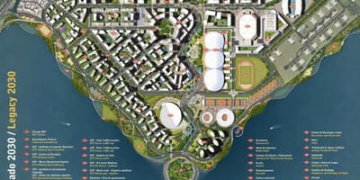 Bản đồ của Olympic park di sản