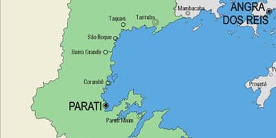 Bản đồ của Parati phố