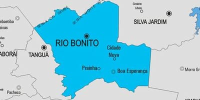 Bản đồ của Rio das Flores phố