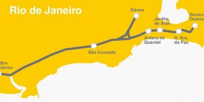 Bản đồ của Rio de Janeiro metro - Đường dây 4