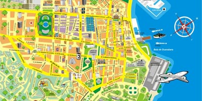 Bản đồ của Rio de Janeiro trung tâm