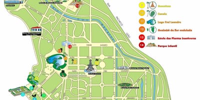Bản đồ của Rio de Janeiro Vườn Thực vật