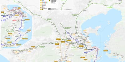 Bản đồ của Rio de Janeiro vận chuyển