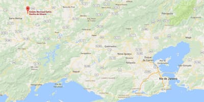 Bản đồ của sân vận động Raulino de Oliveira